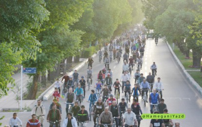 صد و یکمین هفته از همایش های دوچرخه سواری شهر یزد برگزار شد