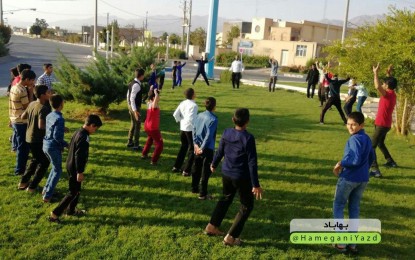 برگزاری همایش ورزش صبحگاهی در شهرستان بهاباد