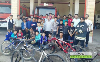 برگزاری شصت و ششمین همایش دوچرخه سواری همگانی در شهر بهاباد