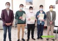 اهدای جوایز برندگان مسابقه مکعب روبیک استان یزد